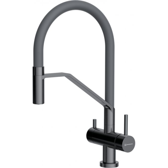 Смеситель OMOIKIRI AKENO-GM-GR латунь/вороненая сталь/серый 4994545